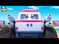 toy car race police car fire truck ambulance nursery rhymes kids songs babybus