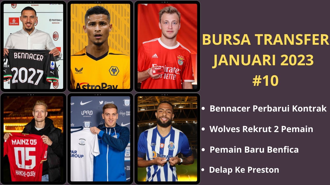 Bursa Transfer Pemain Resmi Januari 2023 #10 Wolves Rekrut 2 Pemain ...