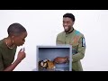 Chadwick Boseman & Danai Gurira Touch a Chameleon, a Frog, and Other Weird Stuff  Vanity Fair