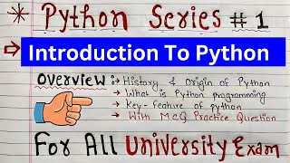 Lecture 1: Introduction to Python | Python Programming Tutorial | Code Hacker