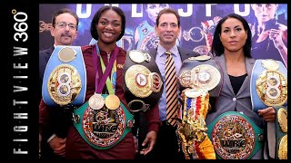 CECILIA BRAEKHUS & CLARESSA SHIELDS SHOW OFF THEIR BELTS! WILL THEY FIGHT? BRAEKHUS LOPES PREVIEW!