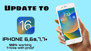 Finally Iphone 6 get IOS 13,14,15,16 update || 100% Working trick || IOS 13 update in IPHONE 6 & 7