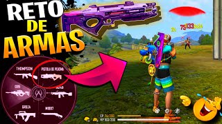 RETO DE ARMAS SOLO VALE ARMA DE PLASMA FREEFIRE *GRACIOSO*🤣 CLASIFICATORIA RETO#