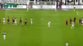 Carlos Tevez Penalty Goal - Juventus vs Roma 2 2  Serie A  05/10/2014