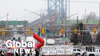 Trucker protests: Ambassador Bridge blockade disrupts car manufacturing sector