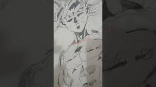 How to draw Goku Ultra Instinct || #shorts #dragonball