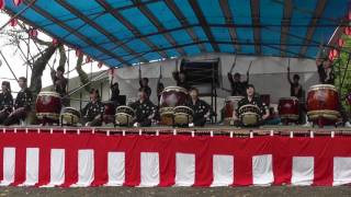 武蔵越生高校和太鼓部「青龍」梅花　毛呂山町住吉神社祭典　2016.10.09