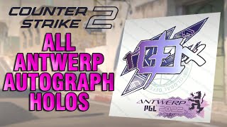 Counter Strike 2 - All Antwerp 2022 Holo Autograph Stickers Showcase