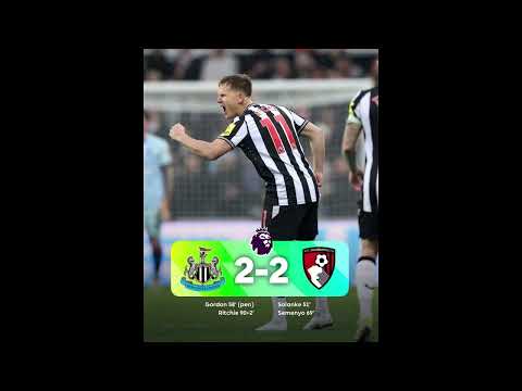 Newcastle United 2-2 AFC Bournemouth - Saturday 17th February 2024 (BBC ...