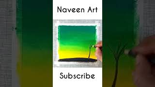 Drawing of Nature | Nature Drawing | Oil Pastels Drawing for Beginners | Naveen Art
