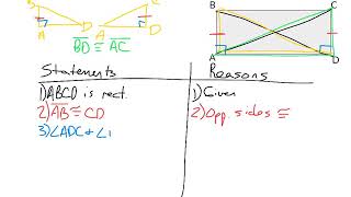 Proving rectangles have congruent diagonals
