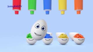 Learn colors Surprise eggs 3D Cartoons for children Video for kids - Sunny Kids TV