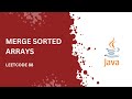 Leetcode 88. Merge Sorted Arrays