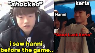 HANNI told T1 Keria before WINNING League of Legends Championship...