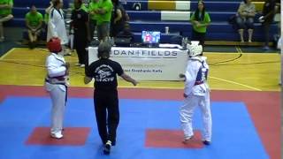 Max's first TKD competative fight for Team Mudo