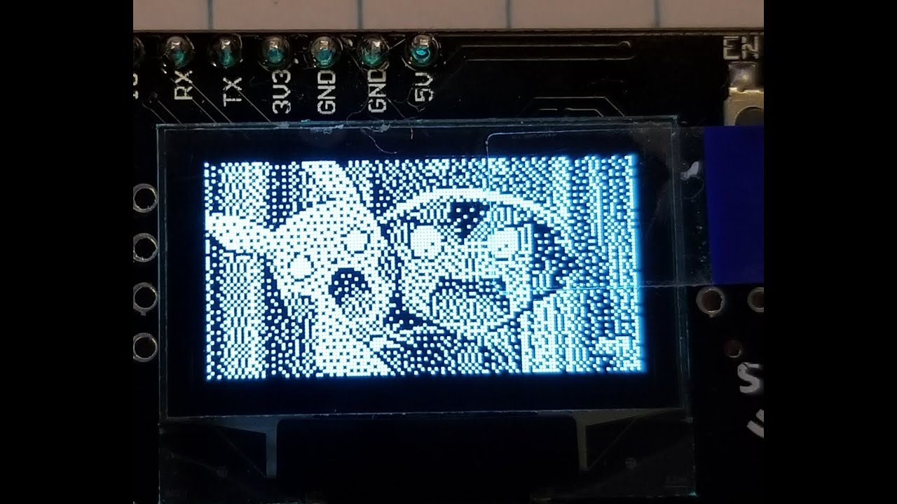 Esp32 Micropython Ssd1306 Oled Animations Youtube