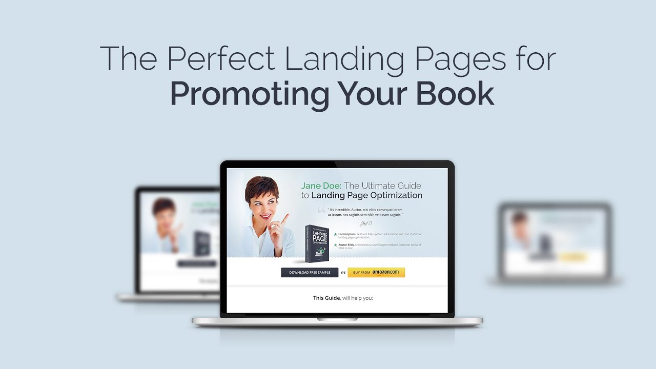 The Perfect Landing Pages For Promoting Your Book - YouTube