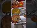 BREAKFAST at my university vit bhopal campus girls hostel block 2 #vitbhopal #shortvideo #campustour