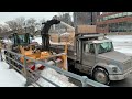 加拿大 蒙特利爾市 montreal snow removal rue de la commune ouest 21 feb 2022