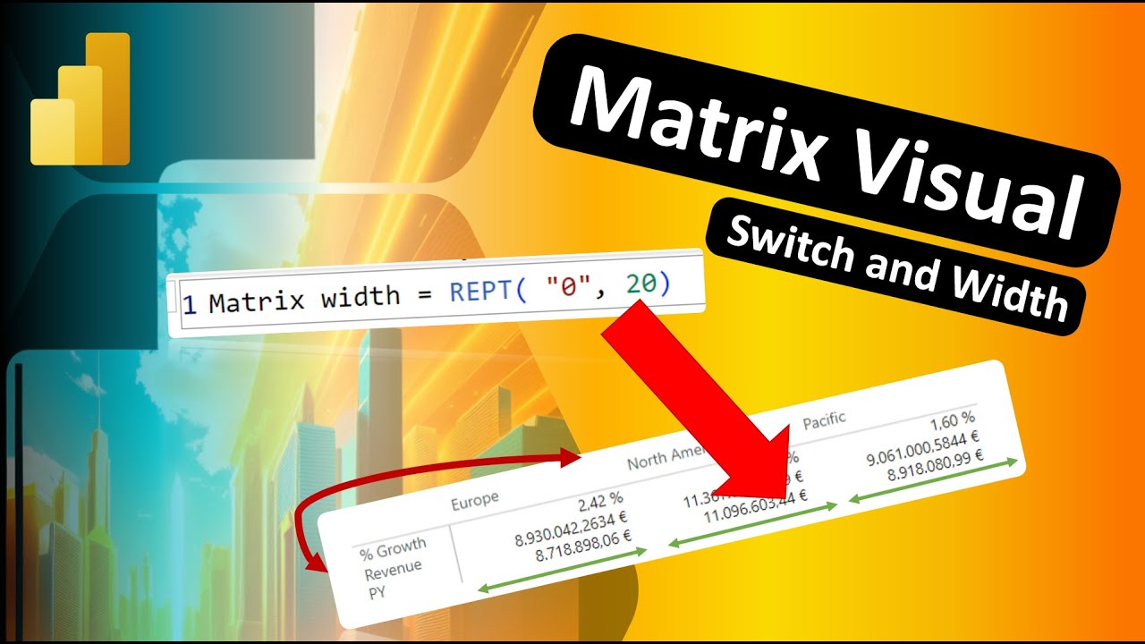 Matrix Visual Pro Tips Switch And Width Youtube