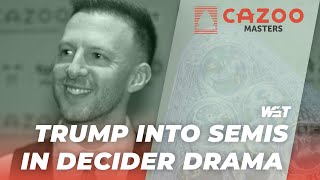 Trump Comes Through Another Decider To Reach Semis | 2023 Cazoo Masters