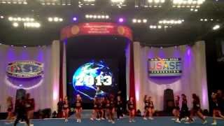 The Cheerleading Worlds 2013 Gym Tyme All Stars - Onyx Senior Large Coed Level 5