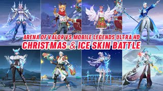 Mobile Legends Bang Bang VS Arena Of Valor Christmas And Ice Winter Skin Battle Ultra HD