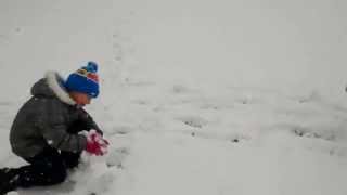 Snowball Fight with the Kids