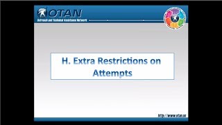 H.  Extra Restrictions on Attempts