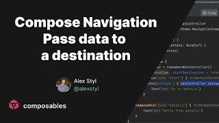 How to pass data between destinations in Jetpack Compose Navigation