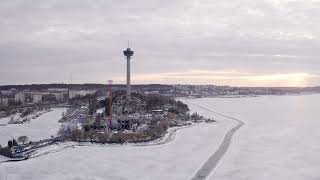 Frozen Beauty of Tampere, Finland – 4K Drone Cinematic