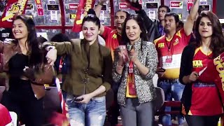 Flying Start for Telugu Warriors Against Bengal Tigers  Celebrity Actors Cricket  Actresses Cheering