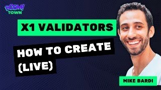 How To Become an X1 Validator (LIVE)