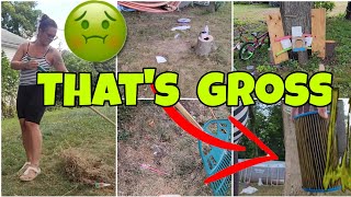 How my Dirty Yard \u0026 Pool looked | Speed cleaning motivation