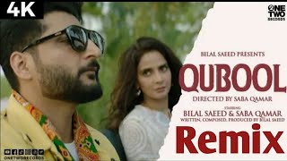 Qubool by Bilal Saeed ft Saba Qamar |  Latest Punjabi Song 2020 | 4k | Credit to One Two Records