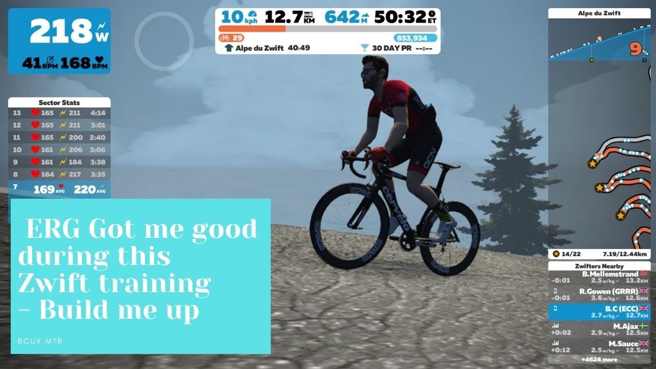 Zwift Build Me Up Training Plan- Zone Benchmark Got Me On The ERG - YouTube