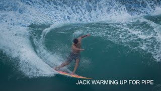 Jack Warming up for Pipe