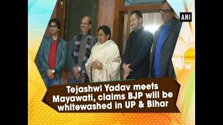 Tejashwi Yadav meets Mayawati, claims BJP will be whitewashed in UP \u0026 Bihar