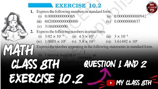 Math Ncert Class 8 Exercise 10.2 Question 1 And 2