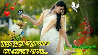 jhumur jhumur nopur baje mon meleche pakhna |ঝুমুর ঝুমুর নপুর বাজে মন মেলেছে |Bengali romantic song