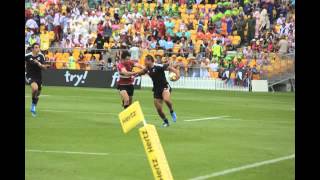 Frank Halai and Hosea Gear at the 2012 New Zealand 7s