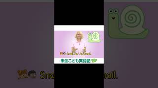 ちょこっと英語｜レターレッスン｜セサミストリート｜アルファベットS｜Snail  #ちょこっと英語 #レターレッスン  #sesamestreet　 #letterS　#ネイティブ先生