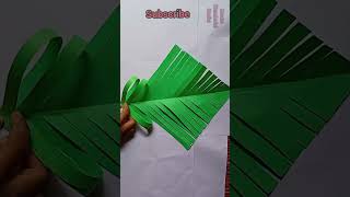 Christmas tree 🎄 making #DIY paper tree making idea #shorts #createwonderfulcrafts