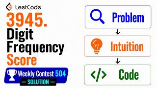 Digit Frequency Score | Leetcode weekly contest 504 | #3945