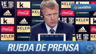 Rueda de prensa de David Moyes tras el Real Sociedad (0-2) Atlético de Madrid