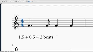 Reading Dotted Quarter single eighth notes in 4/4 time