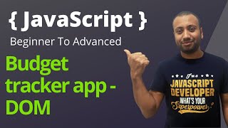 javascript bangla tutorial 69 : Budget Tracker app with DOM manipulation