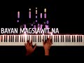 Bayan Magsiawit Na (Fr. Arnel Aquino) - Piano Cover (with Lyrics)