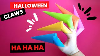 paper CLAWS/How to make origami HALLOWEEN CLAWS [Halloween origami]