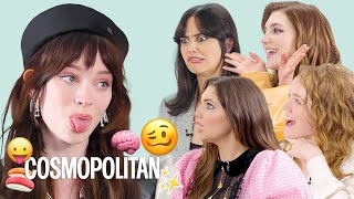 'Yellowjackets' Cast Tests Skills By Acting Out Emojis *IMPRESSIVE* | That's So Emo | Cosmopolitan